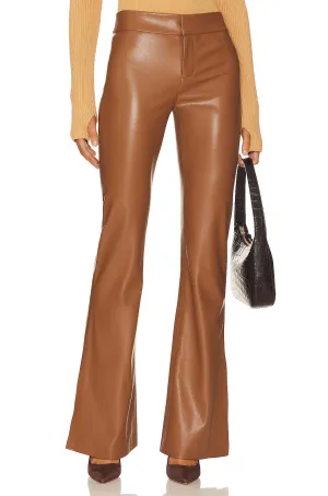 Alice   Olivia Olivia Faux Leather trousers, camel