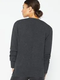 Brochu Walker - Marcella Lace Vee Looker in Dark Charcoal Melange w/ Black Lace