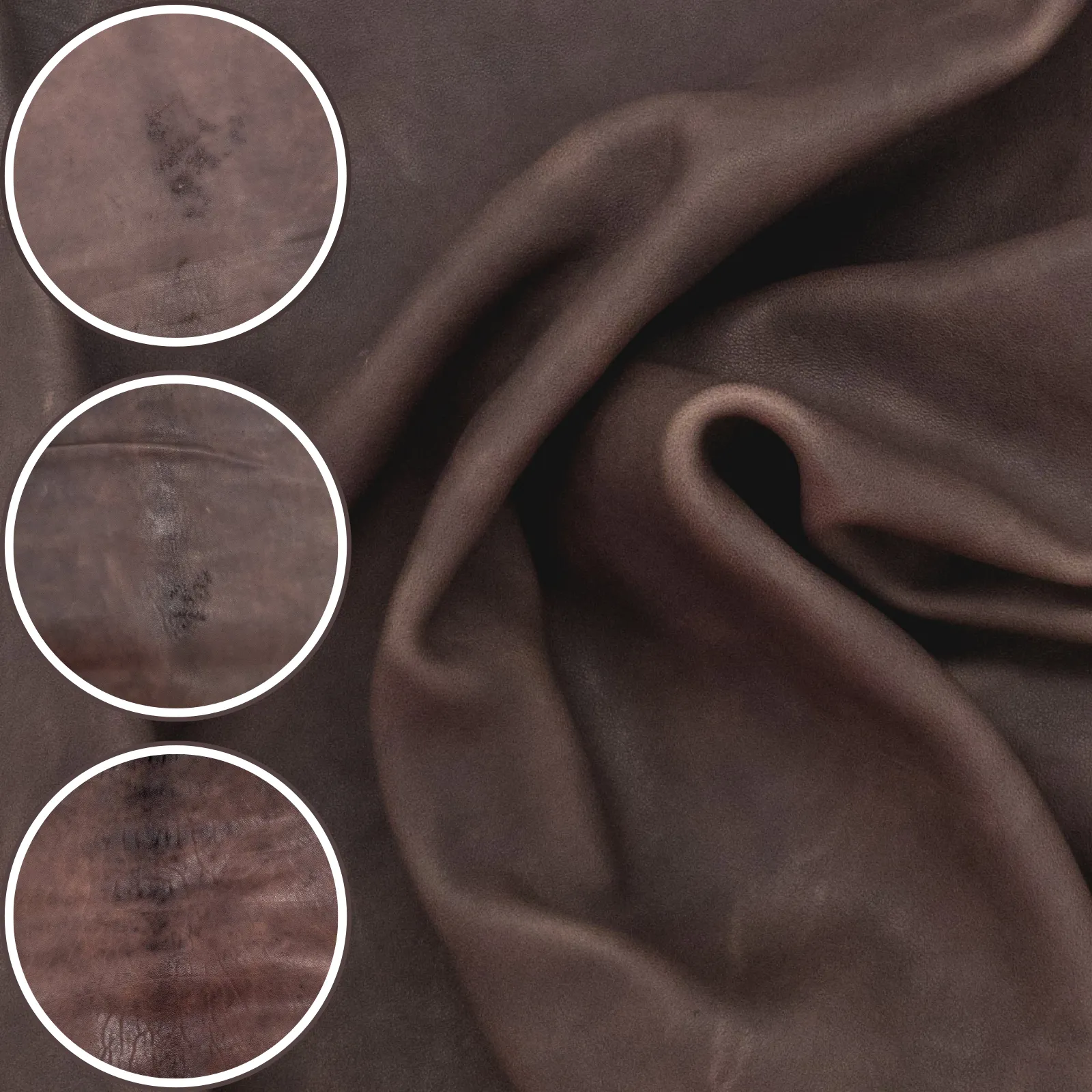 Browns, 3-8 Sq Ft, 1-3 oz, Goat Hides