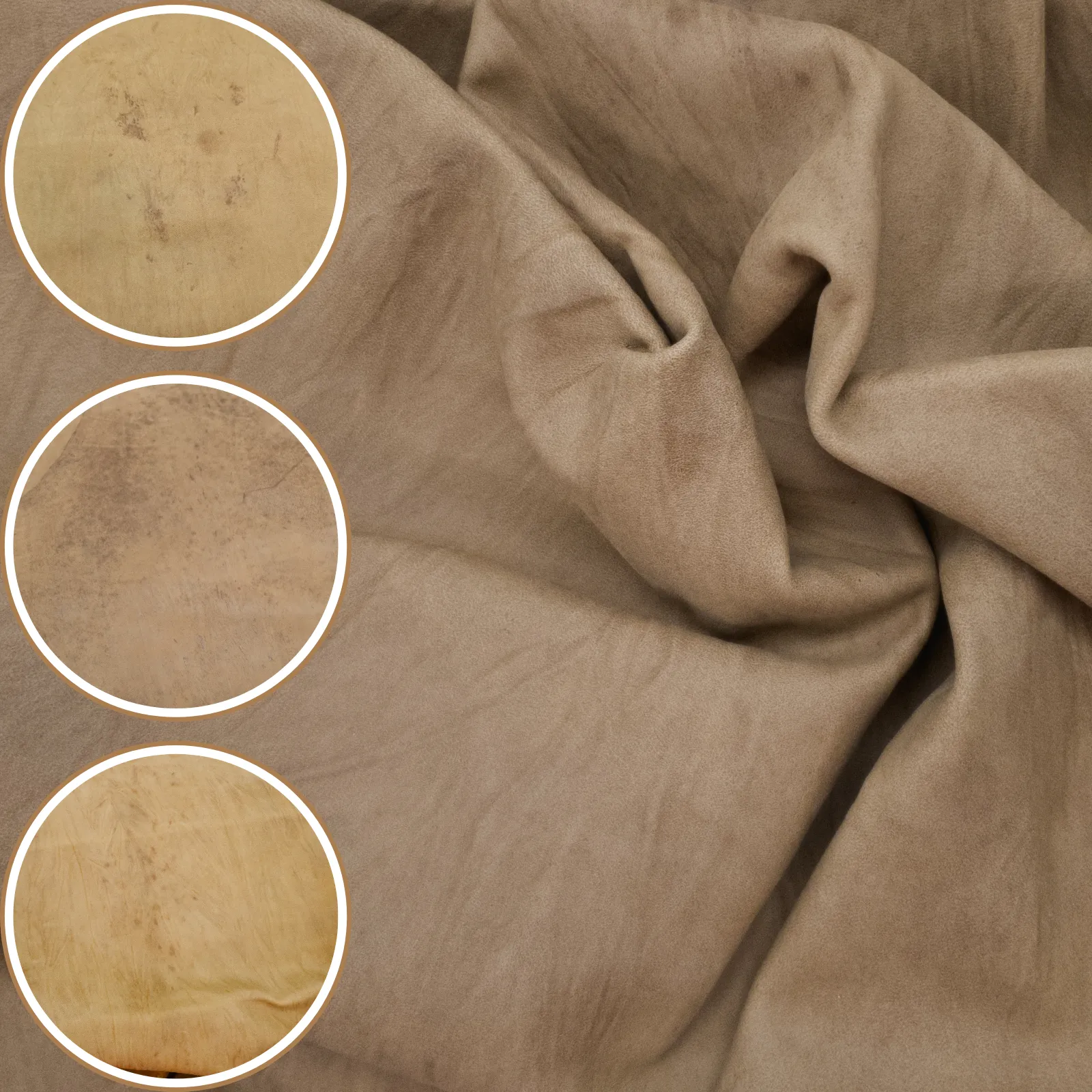 Browns, 3-8 Sq Ft, 1-3 oz, Goat Hides