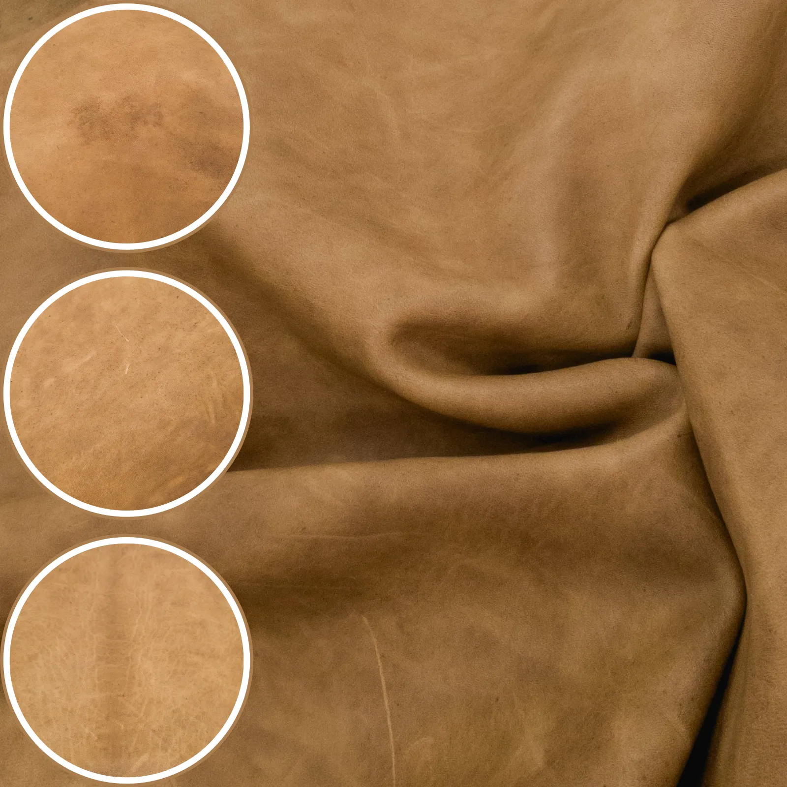 Browns, 3-8 Sq Ft, 1-3 oz, Goat Hides