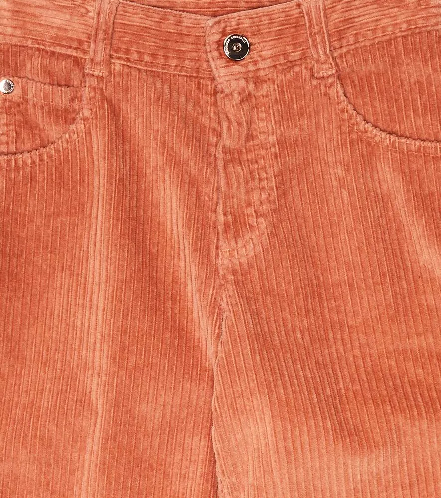Brunello Cucinelli corduroy trousers, orange