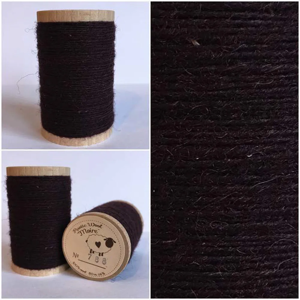 CHOCOLATE BROWN Hand Dyed Fat QUARTER Wool Fabric for Wool Applique and Rug Hooking