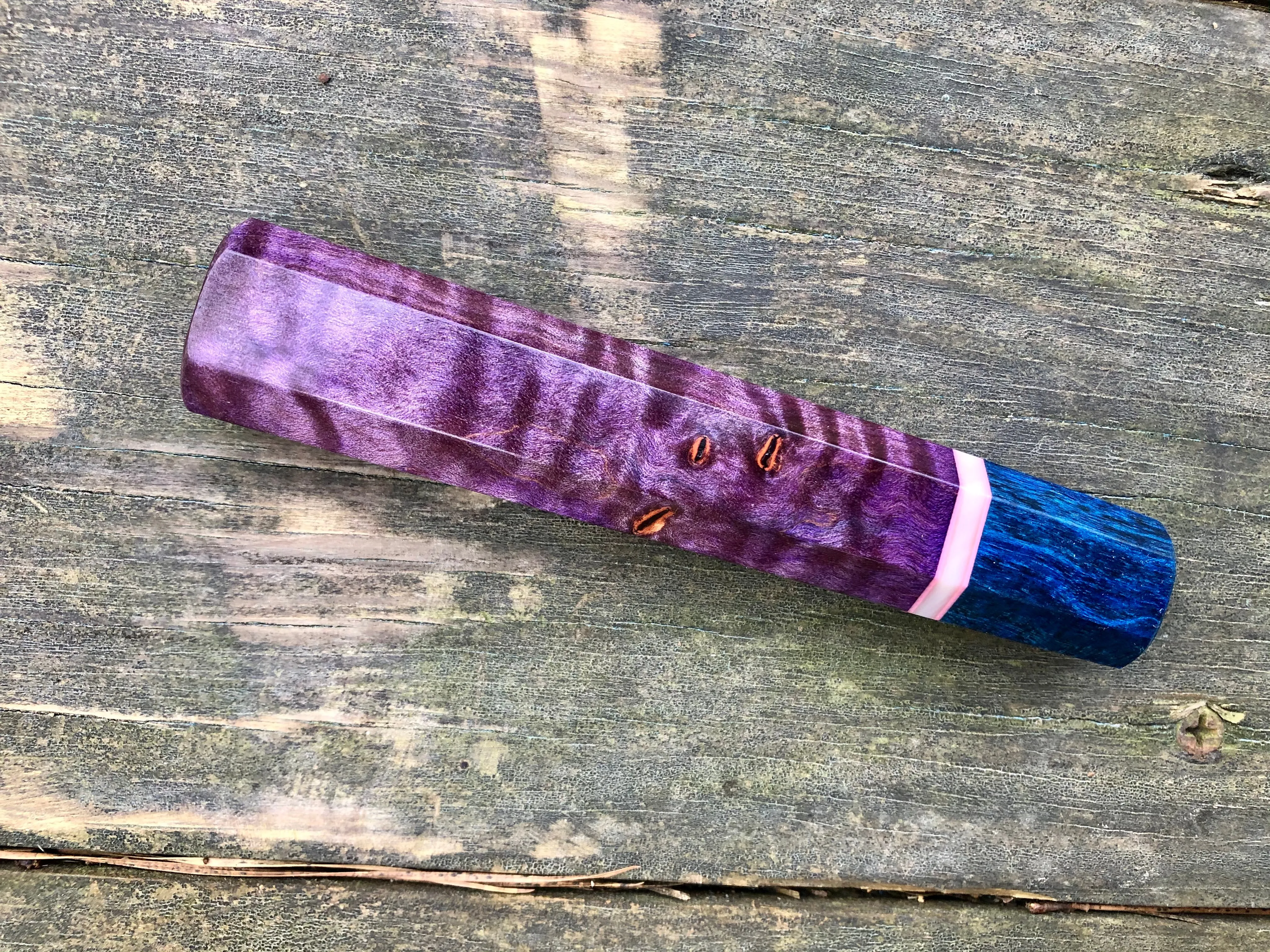 Custom Japanese Knife Handle - Fox Spirit