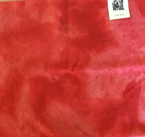 DEEP CORAL Hand Dyed Fat QUARTER Wool Fabric for Wool Applique and Rug Hooking