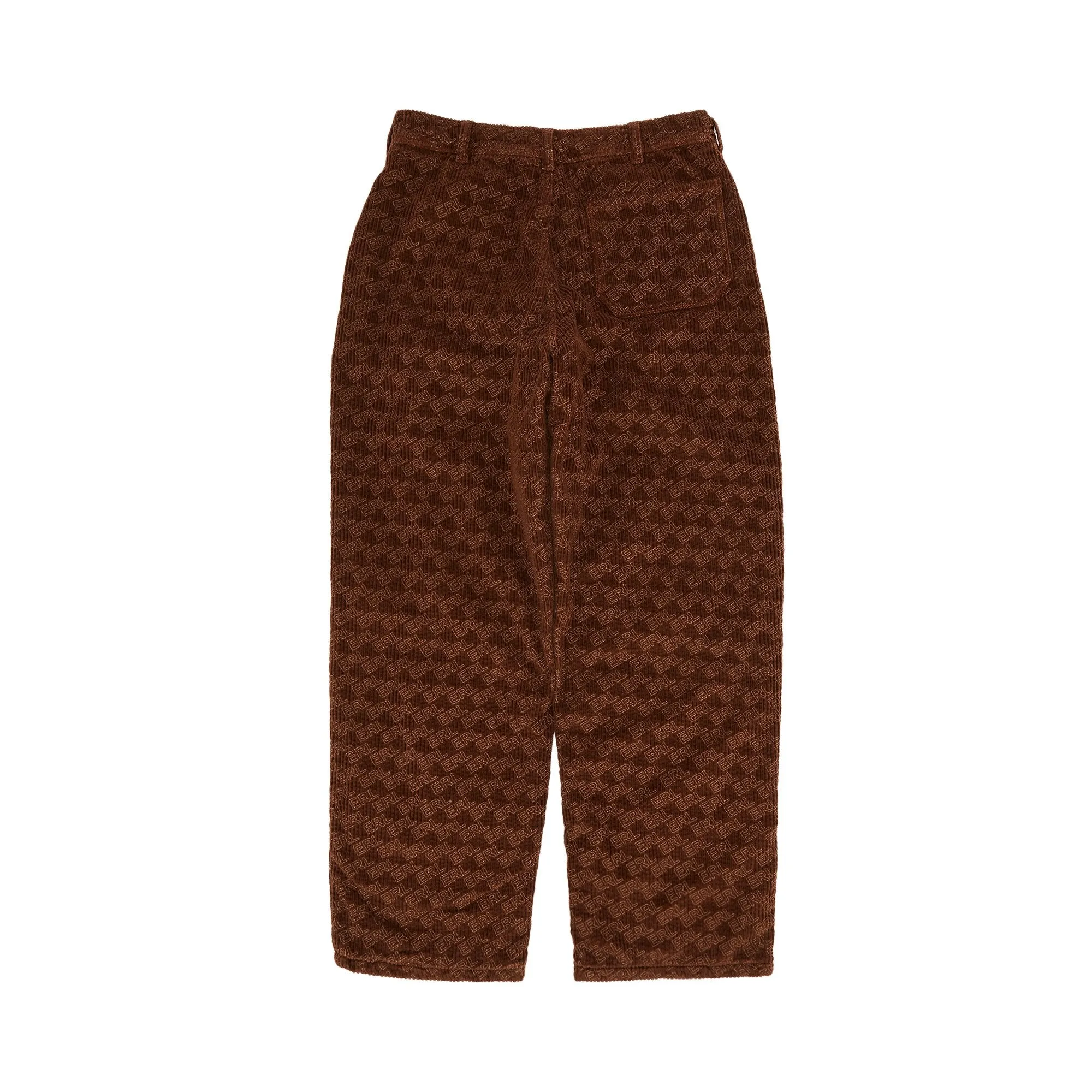 ERL Embossed corduroy trousers, brown