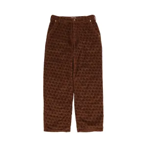 ERL Embossed corduroy trousers, brown