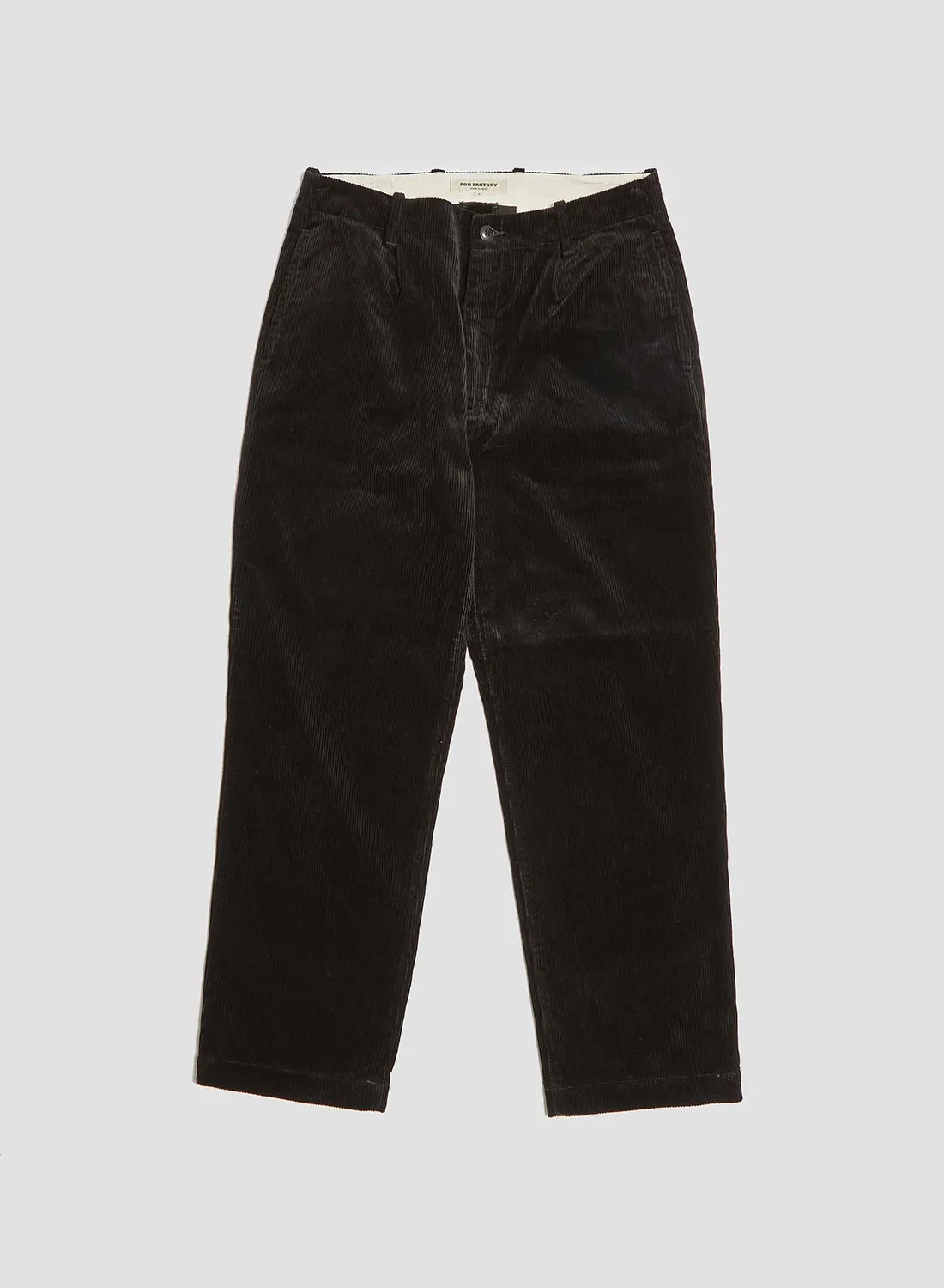 Premium Black Corduroy Trousers - Factory Direct Sale