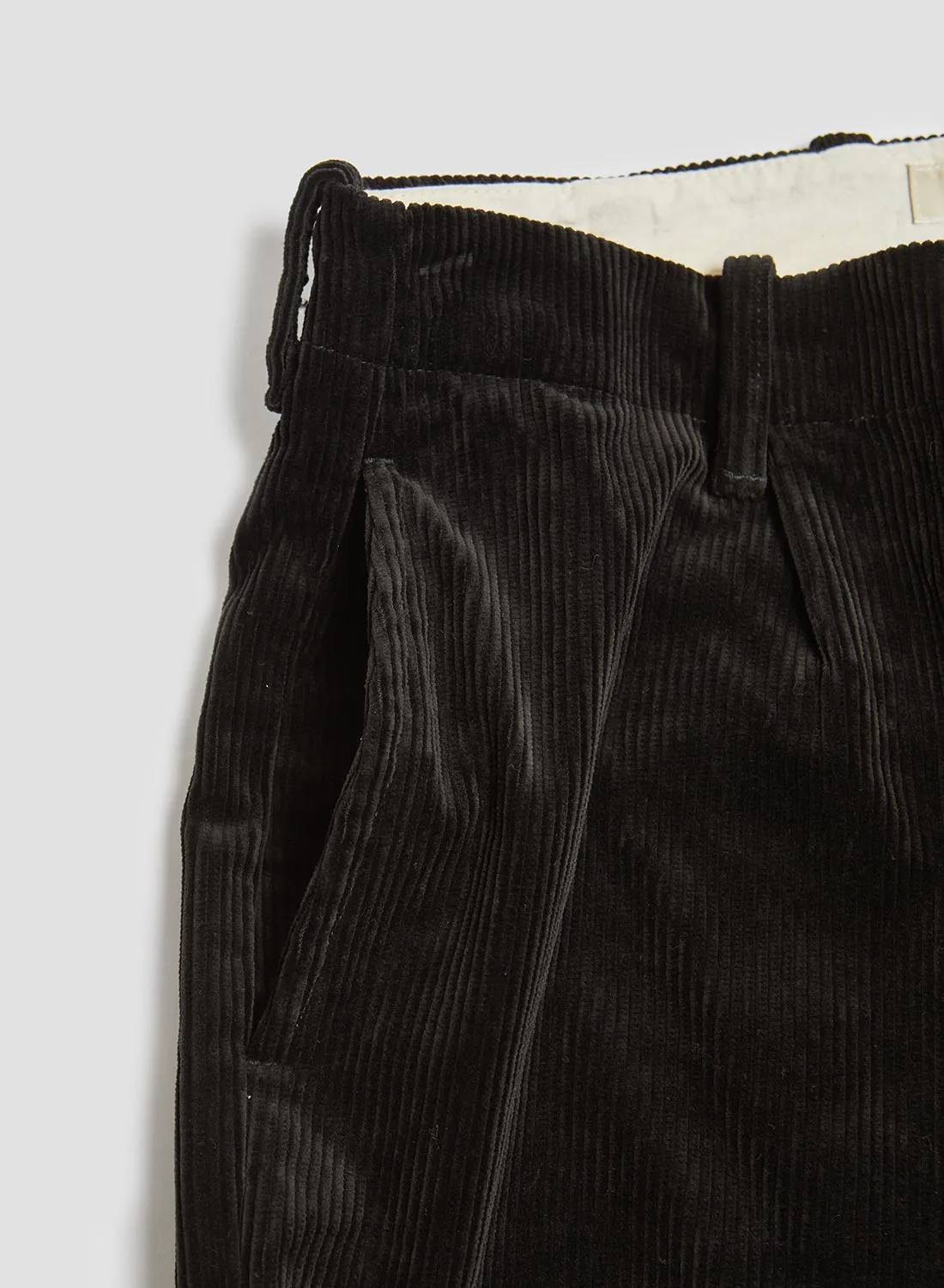 Premium Black Corduroy Trousers - Factory Direct Sale