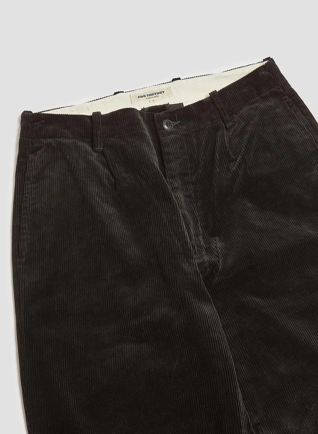 Premium Black Corduroy Trousers - Factory Direct Sale