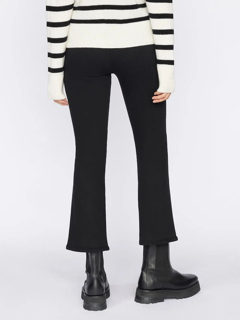 Frame - Jet Set Crop Mini Boot in Sheer Noir