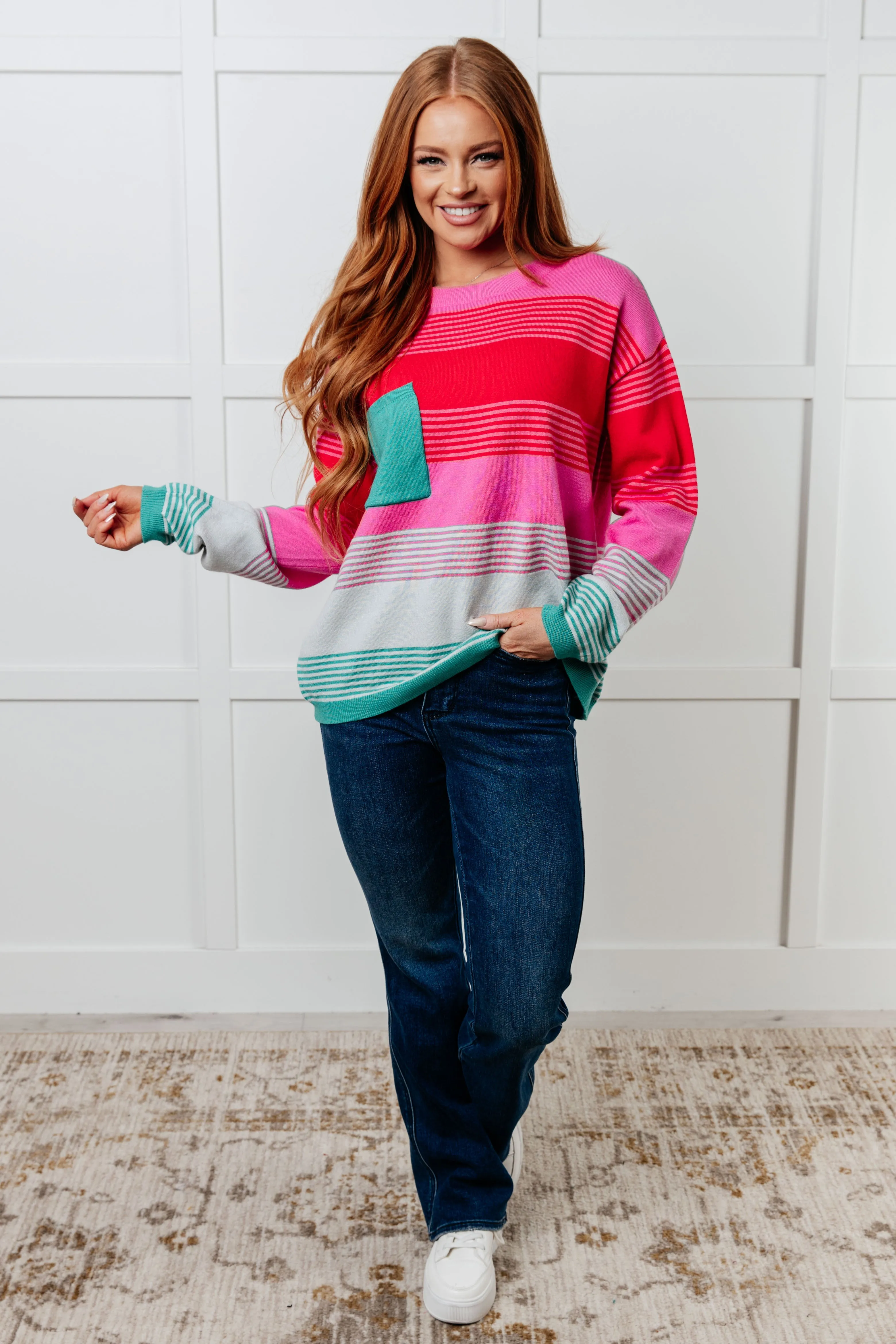 Gradual Feelings Striped Sweater - 11/26