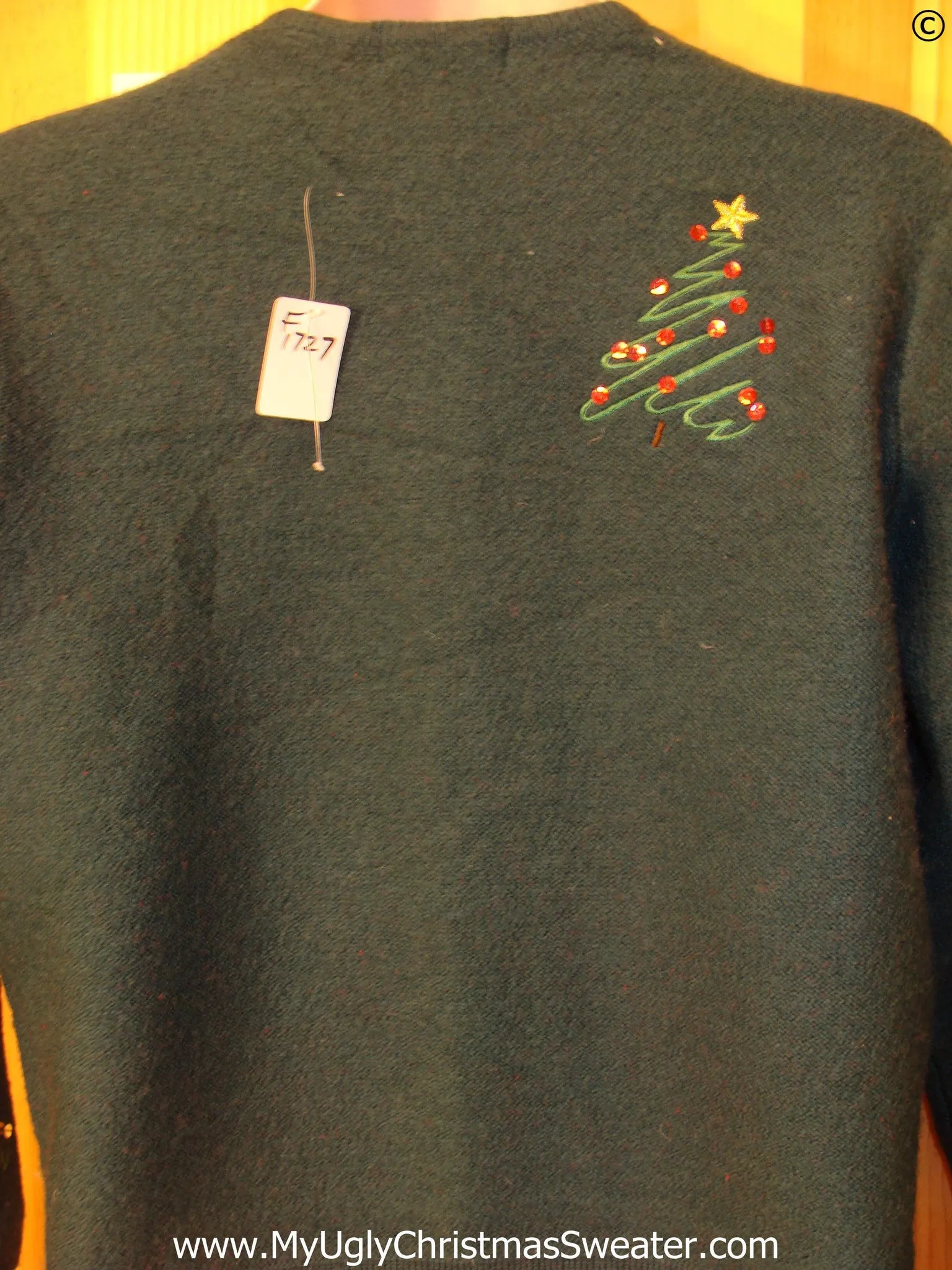 Green Cardigan 2sided Tacky Christmas Sweater
