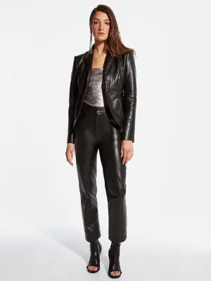 JORDAN RECYCLED LEATHER TROUSERS