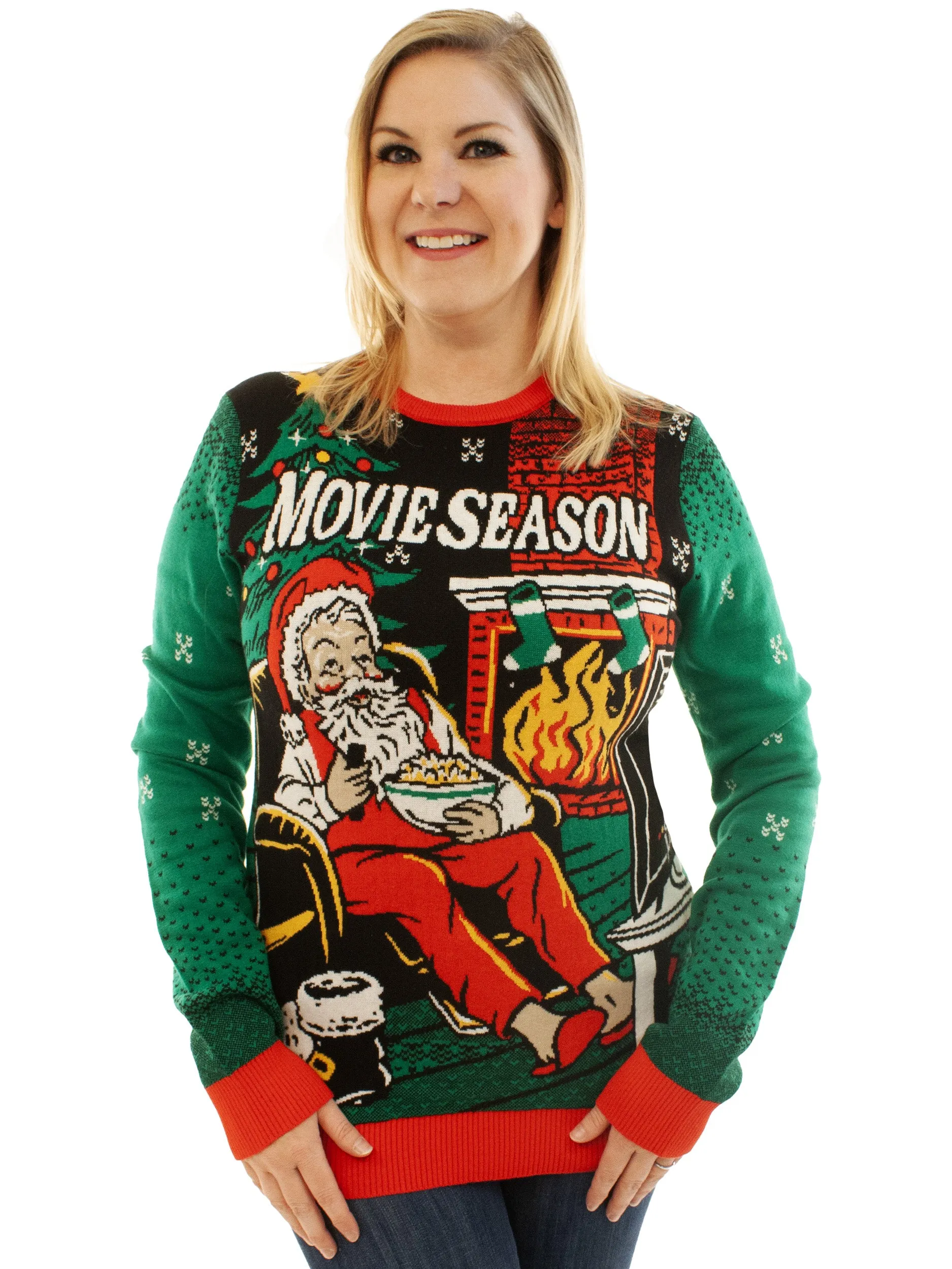 Movie Season | Ugly Christmas Sweater For Men & Women | Unisex Sizing