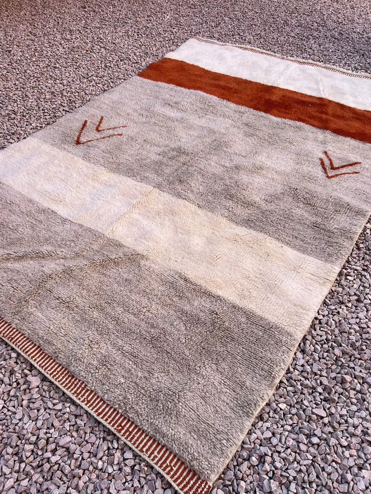 Mrirt Beni Ourain Rug “ENCA” 8’ 8” x 5’ 9”
