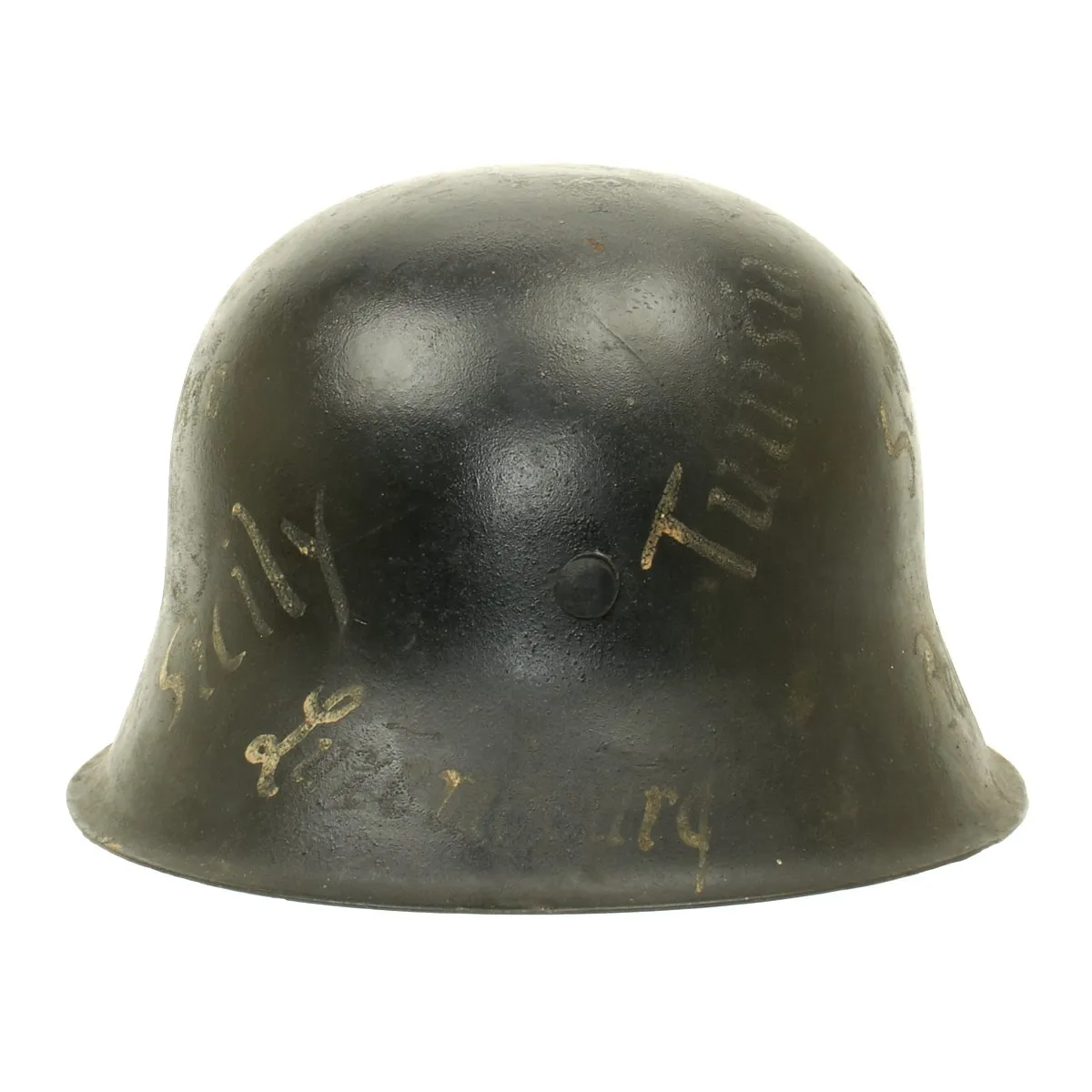 Original German WWII USGI Bring Back Trench Art M42 Helmet