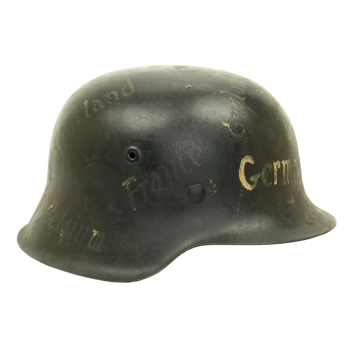 Original German WWII USGI Bring Back Trench Art M42 Helmet