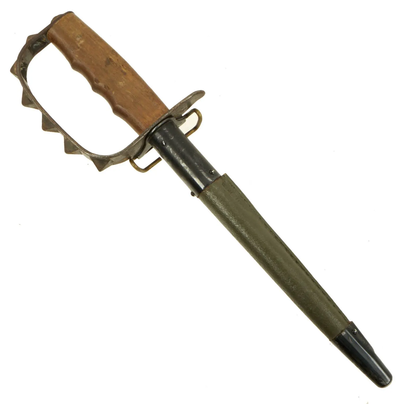Original U.S. WWI M1917 Trench Knife by L.F. & C. dated 1917 with Replica Scabbard
