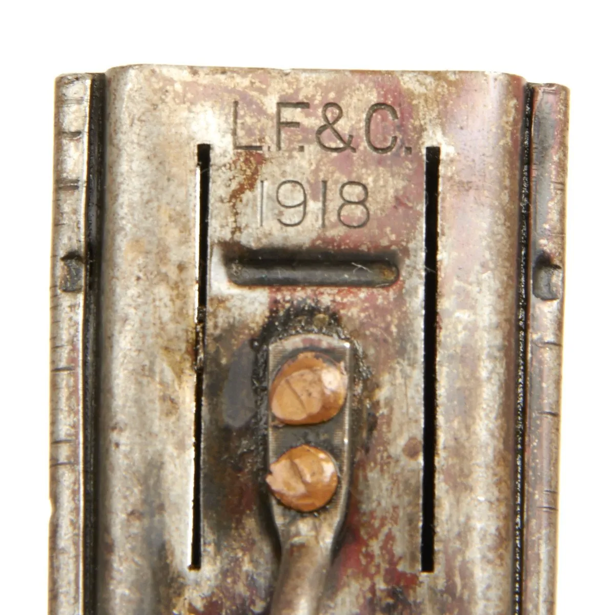 Original U.S. WWI Model 1918 Mark I Trench Knife by L.F. & C with Matching Scabbard- Unissued