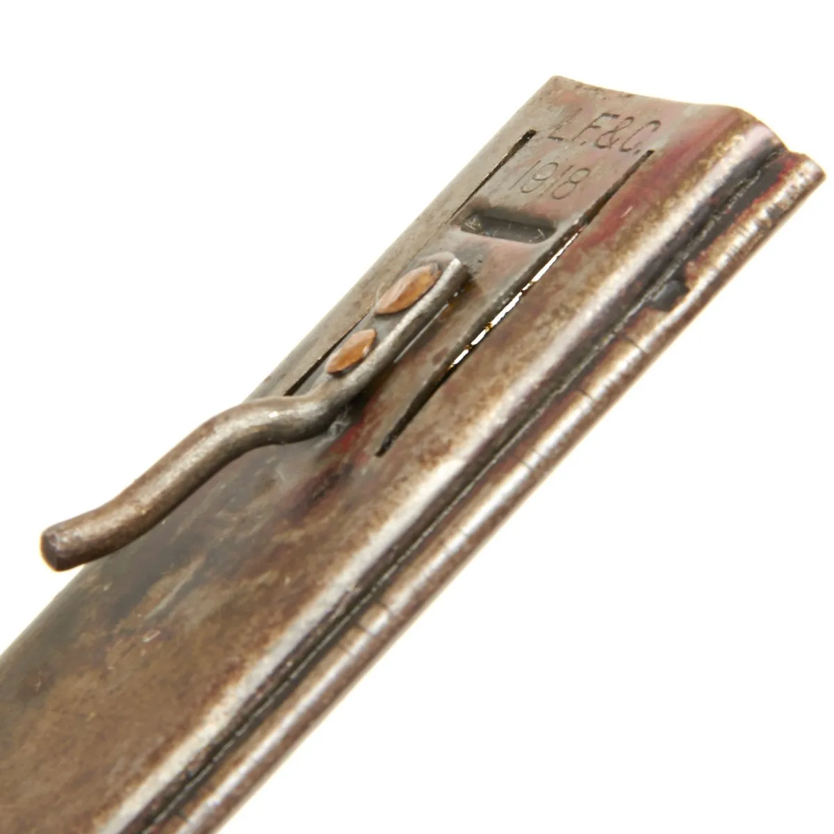 Original U.S. WWI Model 1918 Mark I Trench Knife by L.F. & C with Matching Scabbard- Unissued