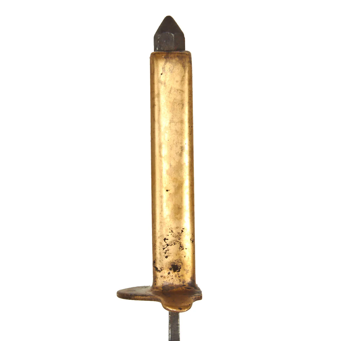 Original U.S. WWI Model 1918 Mark I Trench Knife by L.F. & C with Matching Scabbard - WWII Reissue Paratrooper Modified Type