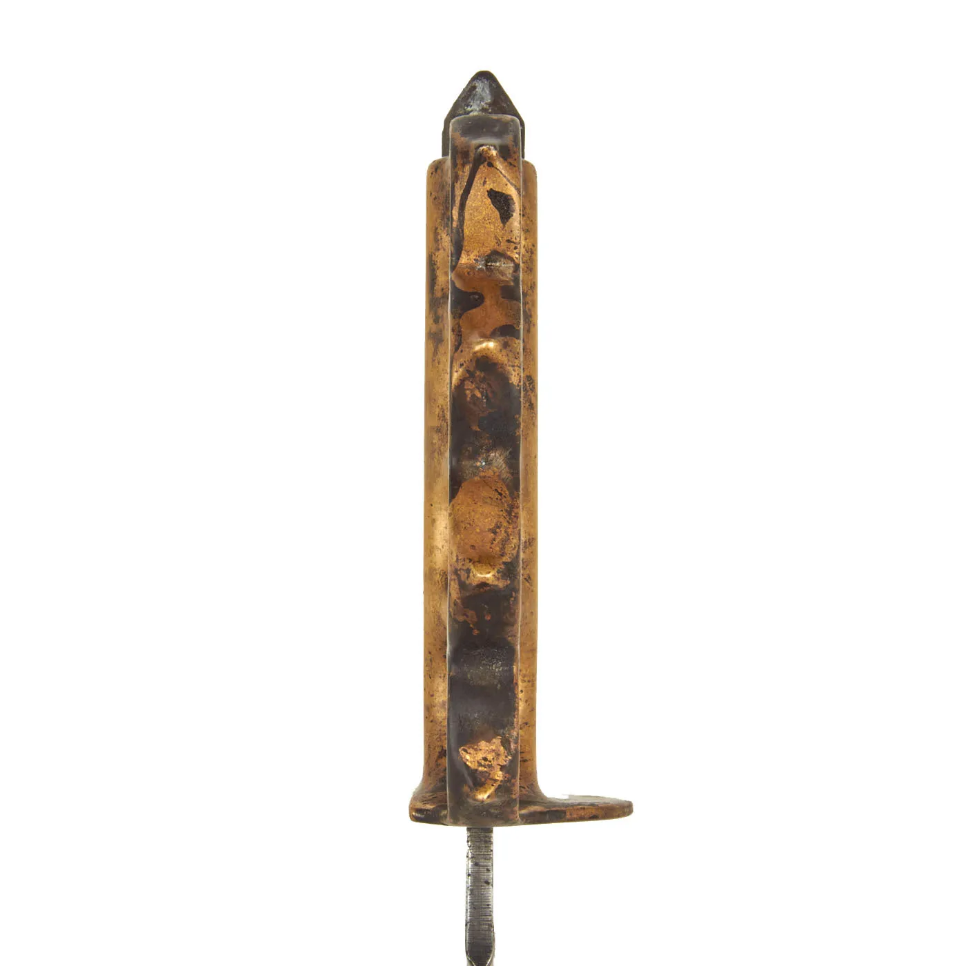 Original U.S. WWI Model 1918 Mark I Trench Knife by L.F. & C with Matching Scabbard - WWII Reissue Paratrooper Modified Type