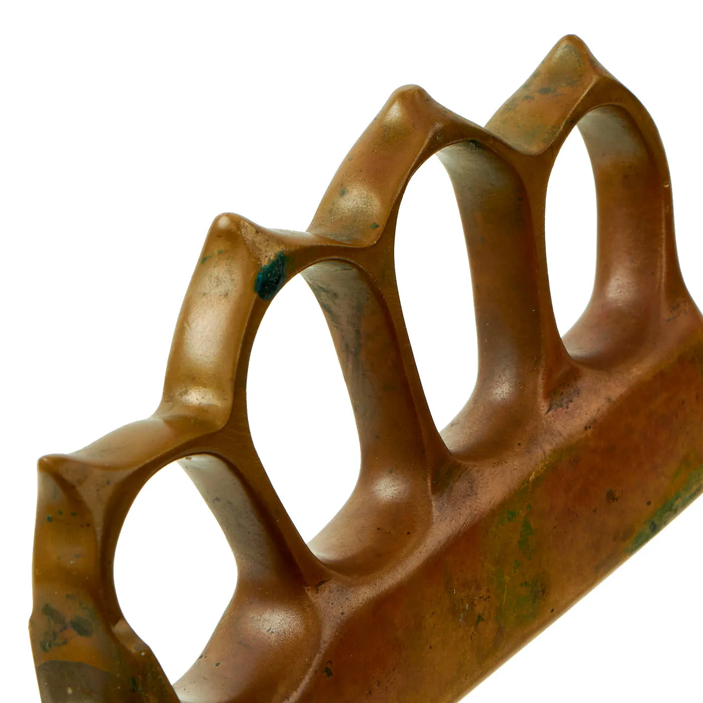 Original U.S. WWII Australian Made M1918 Trench Knife Style Brass Knuckle Trench Knife With Scabbard