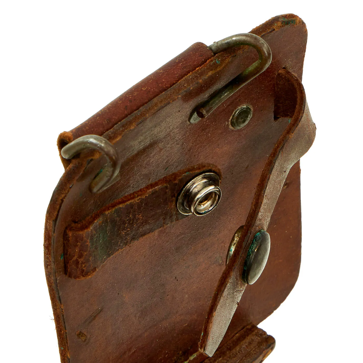 Original U.S. WWII Australian Made M1918 Trench Knife Style Brass Knuckle Trench Knife With Scabbard