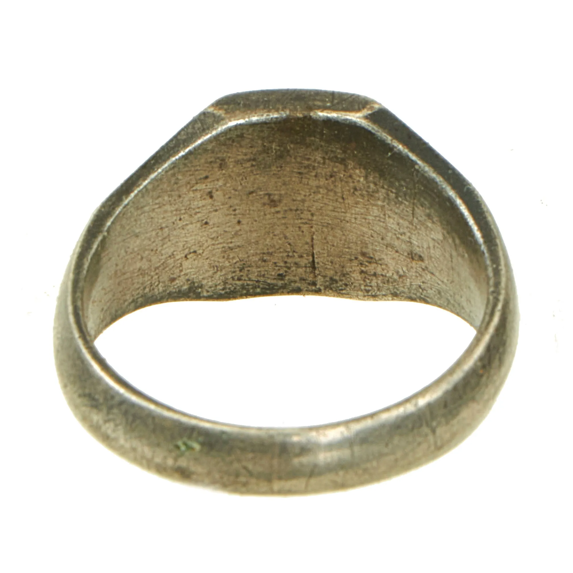 Original U.S. WWII Military Trench Art Ring Lot Featuring 3rd Army Ring - 3 Rings