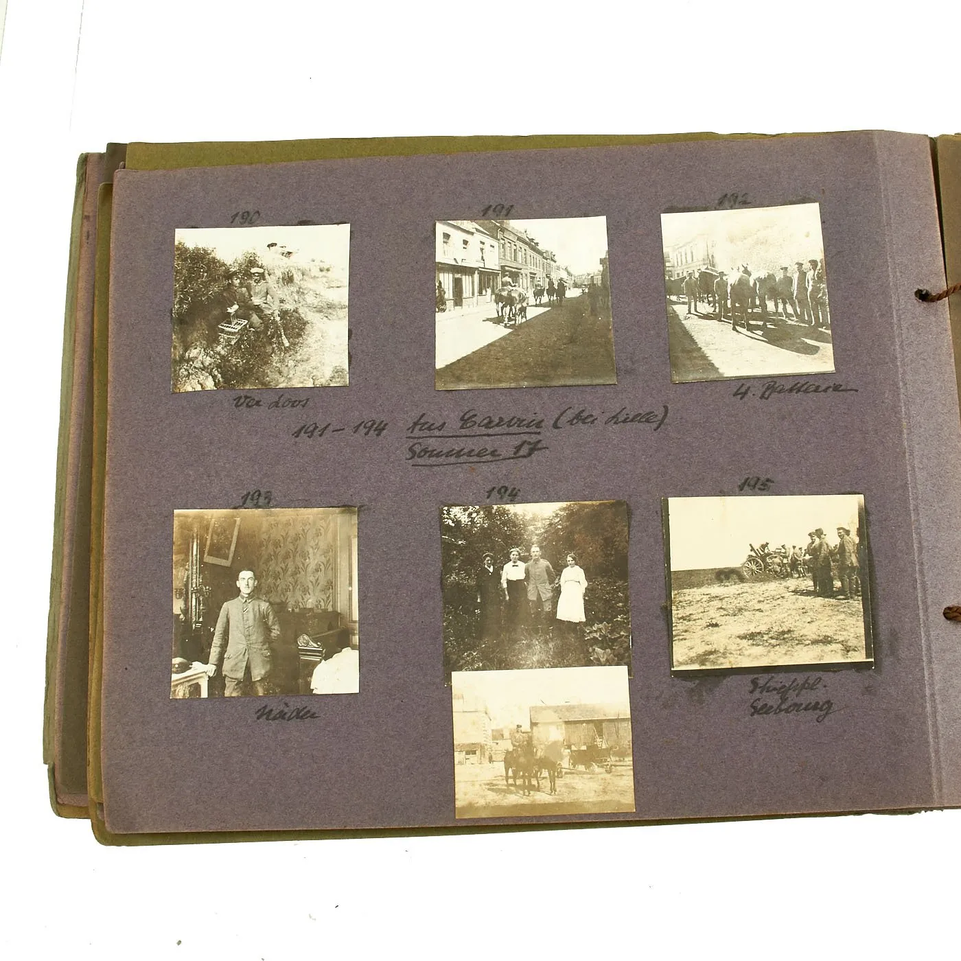 Original WWI Imperial German Army Photo Album Set 1915-1918