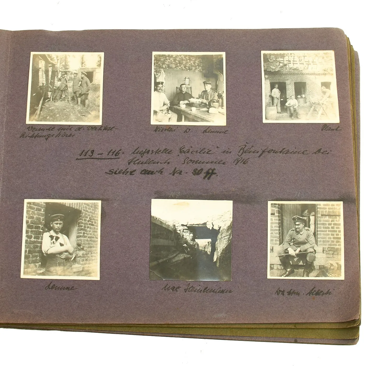 Original WWI Imperial German Army Photo Album Set 1915-1918