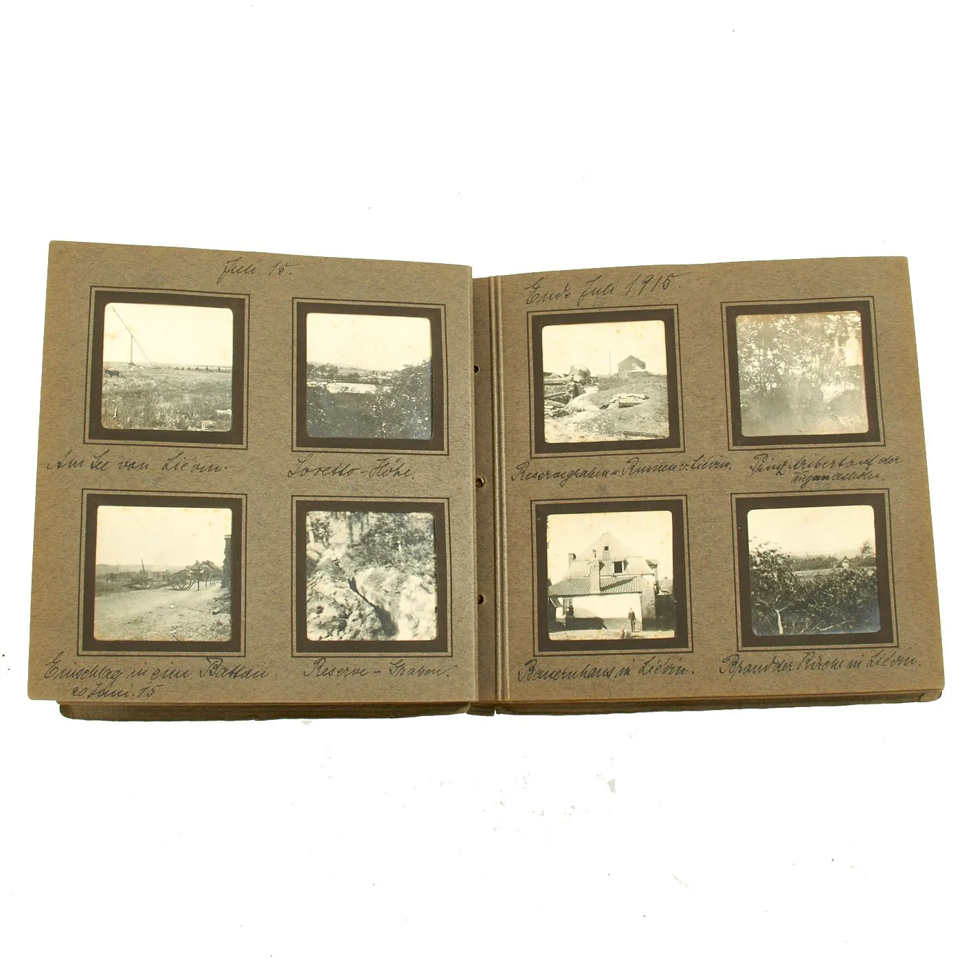 Original WWI Imperial German Army Photo Album Set 1915-1918