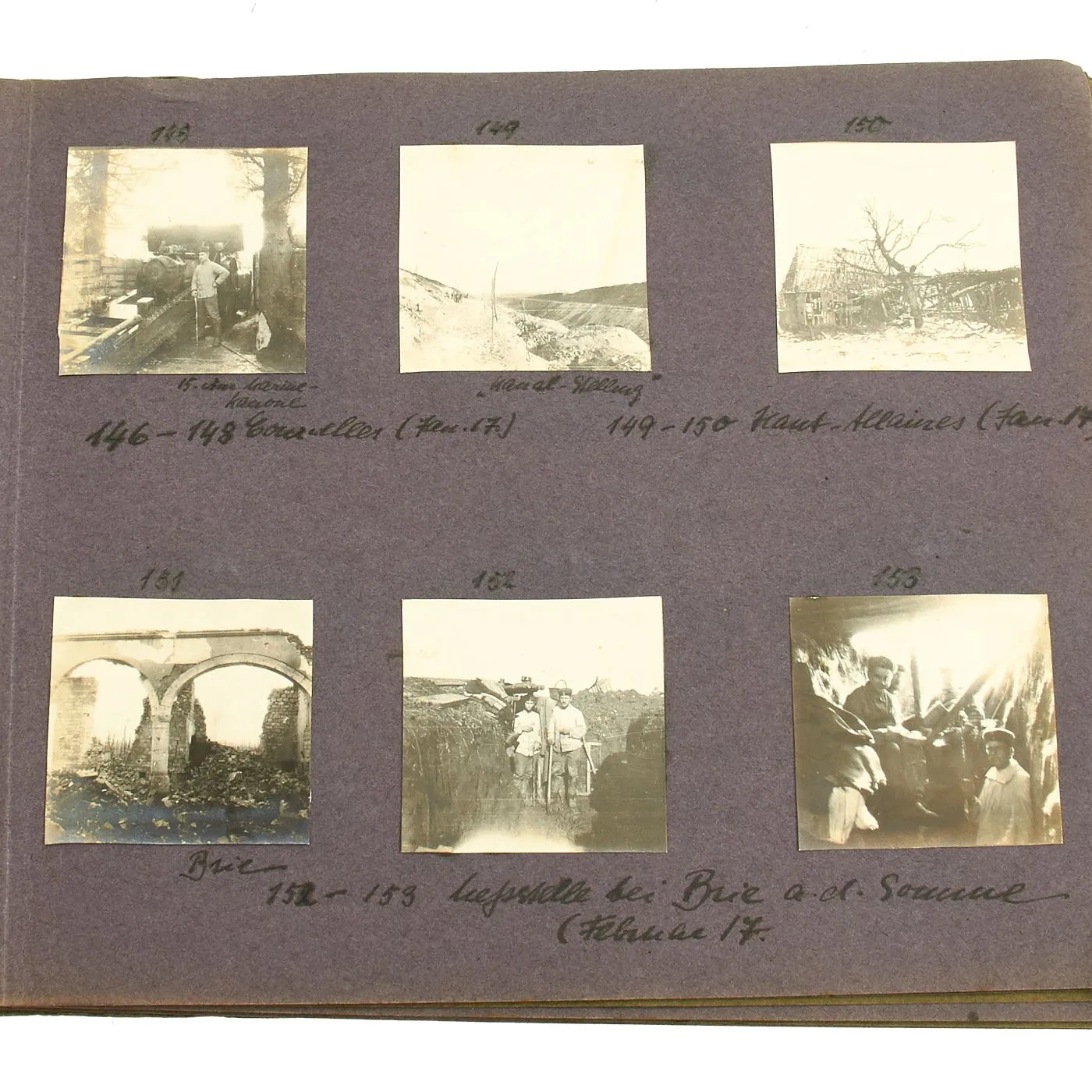 Original WWI Imperial German Army Photo Album Set 1915-1918