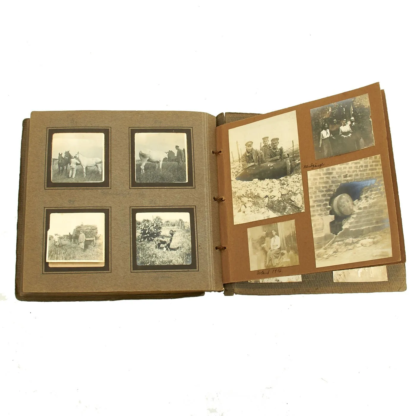 Original WWI Imperial German Army Photo Album Set 1915-1918