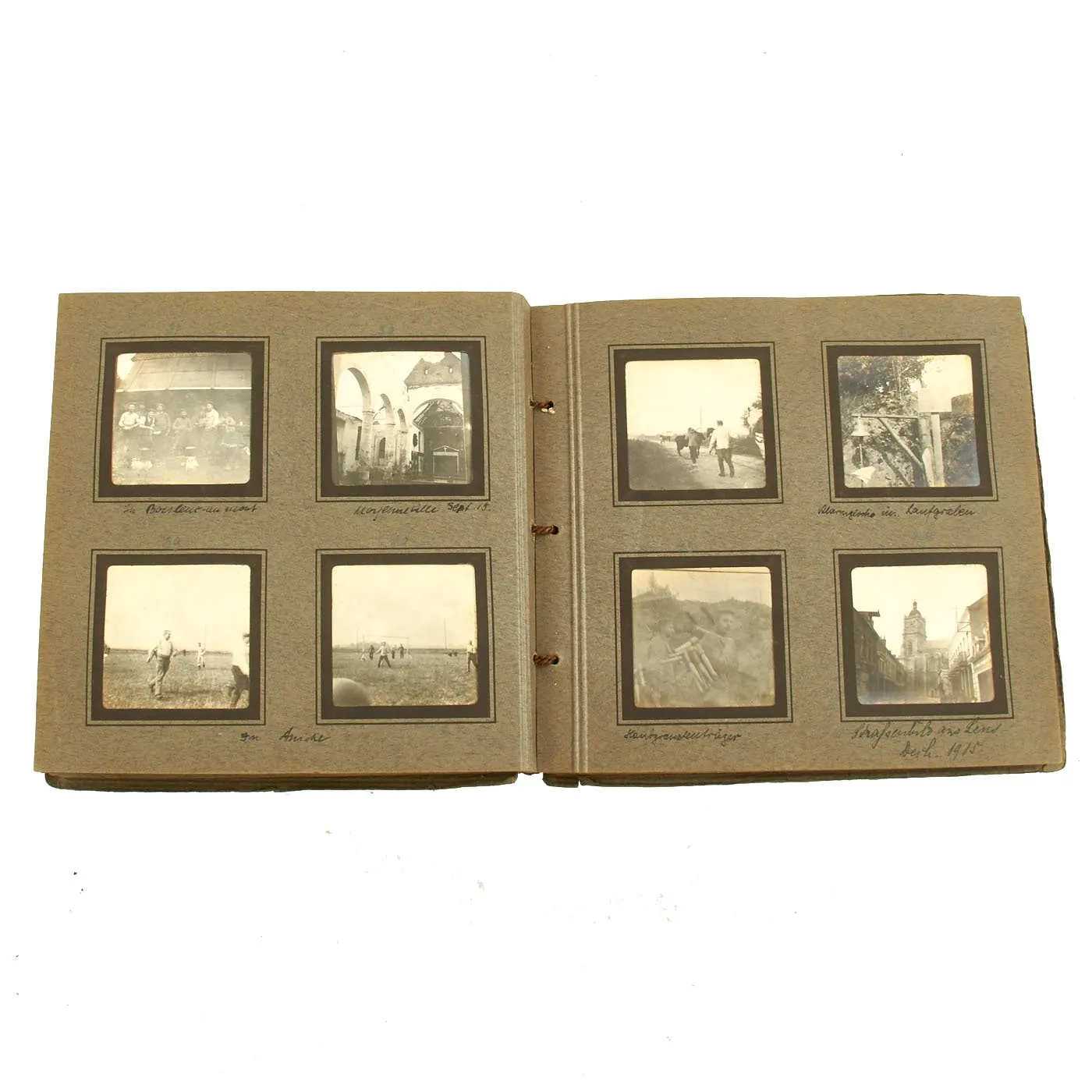Original WWI Imperial German Army Photo Album Set 1915-1918