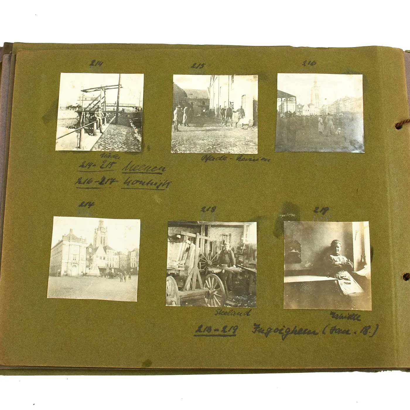 Original WWI Imperial German Army Photo Album Set 1915-1918