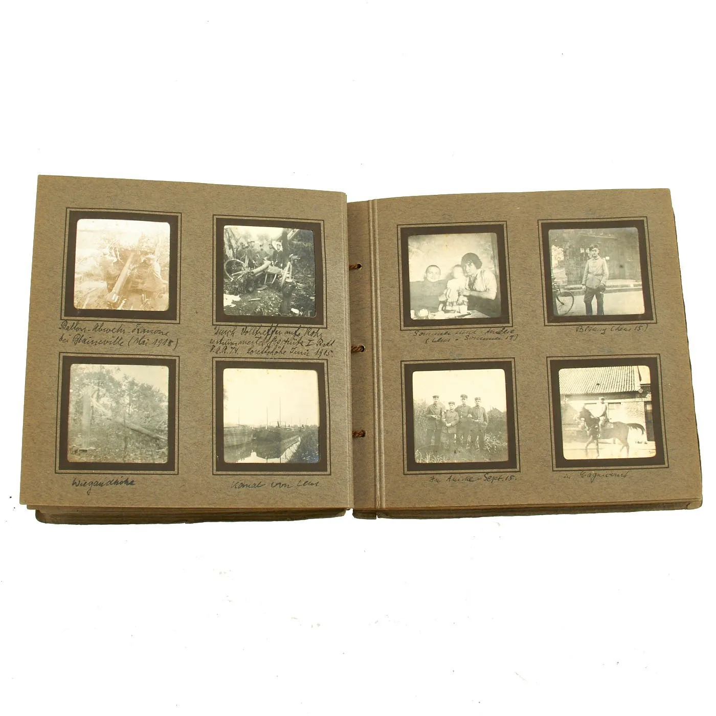 Original WWI Imperial German Army Photo Album Set 1915-1918