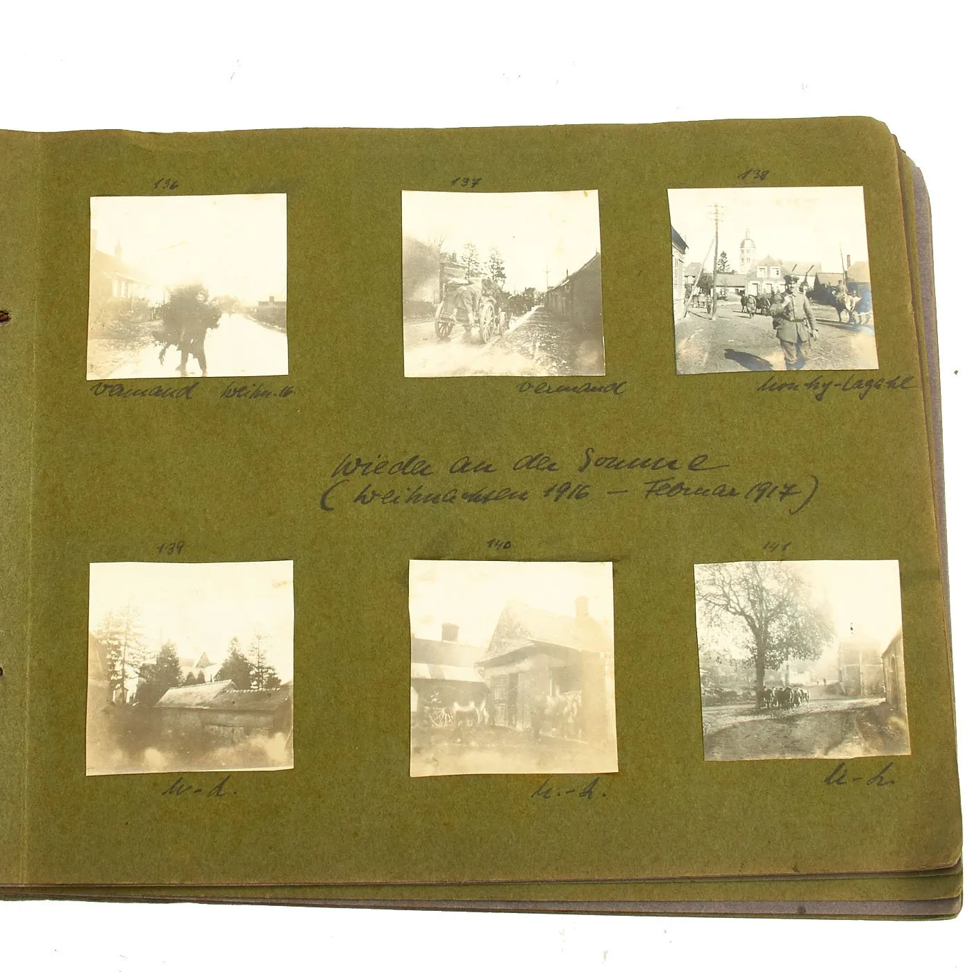 Original WWI Imperial German Army Photo Album Set 1915-1918