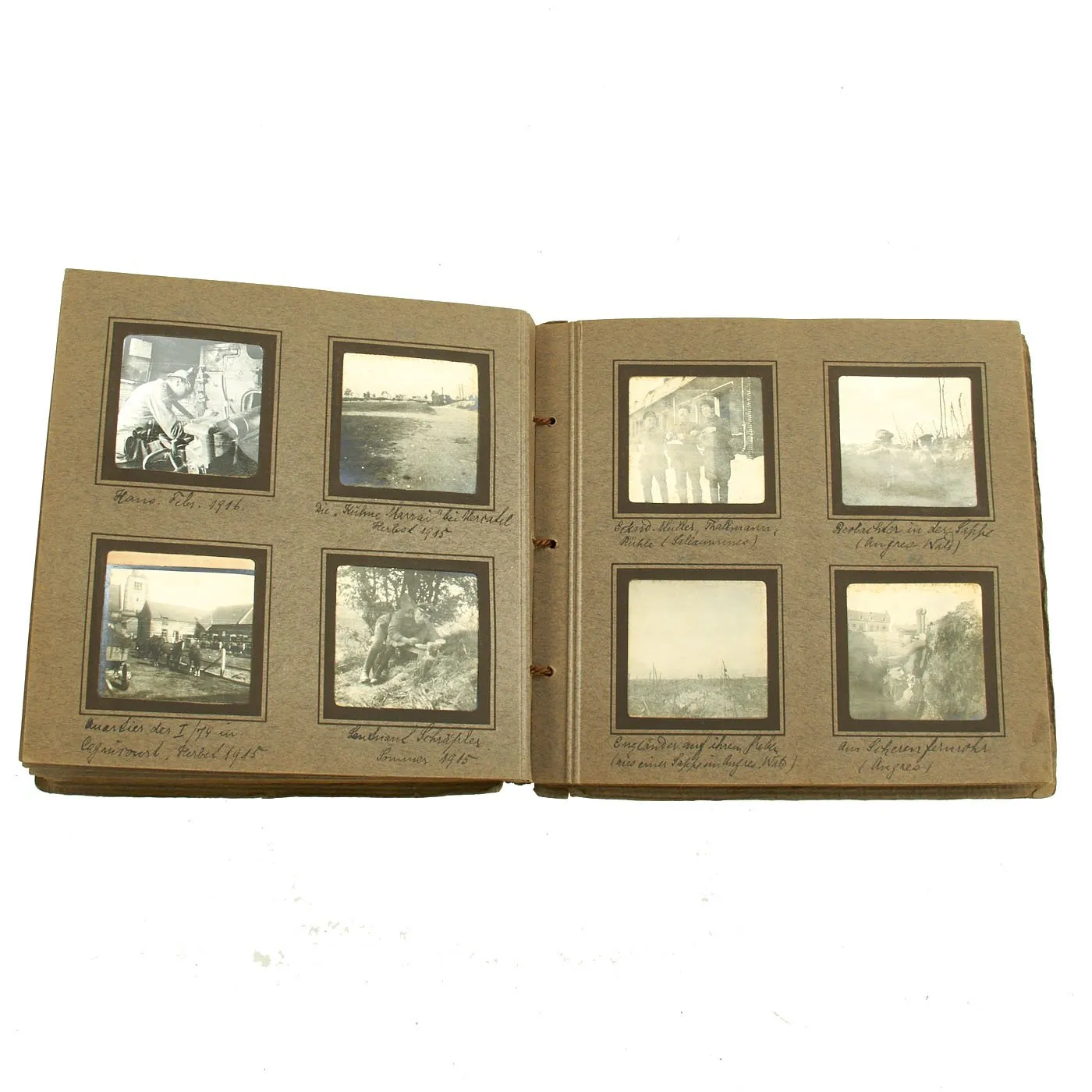 Original WWI Imperial German Army Photo Album Set 1915-1918