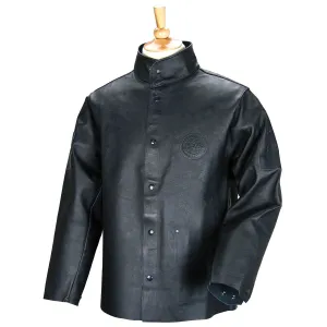 Premium Revco Black Stallion DuraLite Leather Welding Jacket - Black (30PWC-BLK)