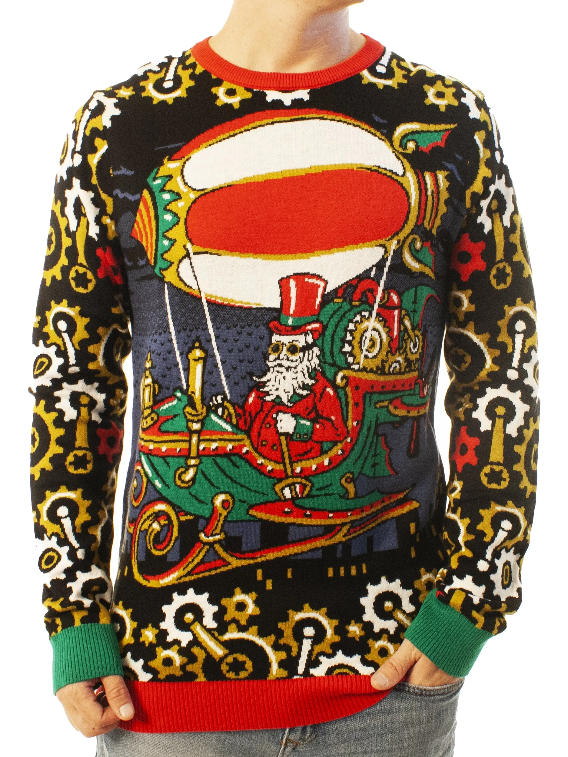 Steampunk Santa | Ugly Christmas Sweater For Men & Women | Unisex Sizing