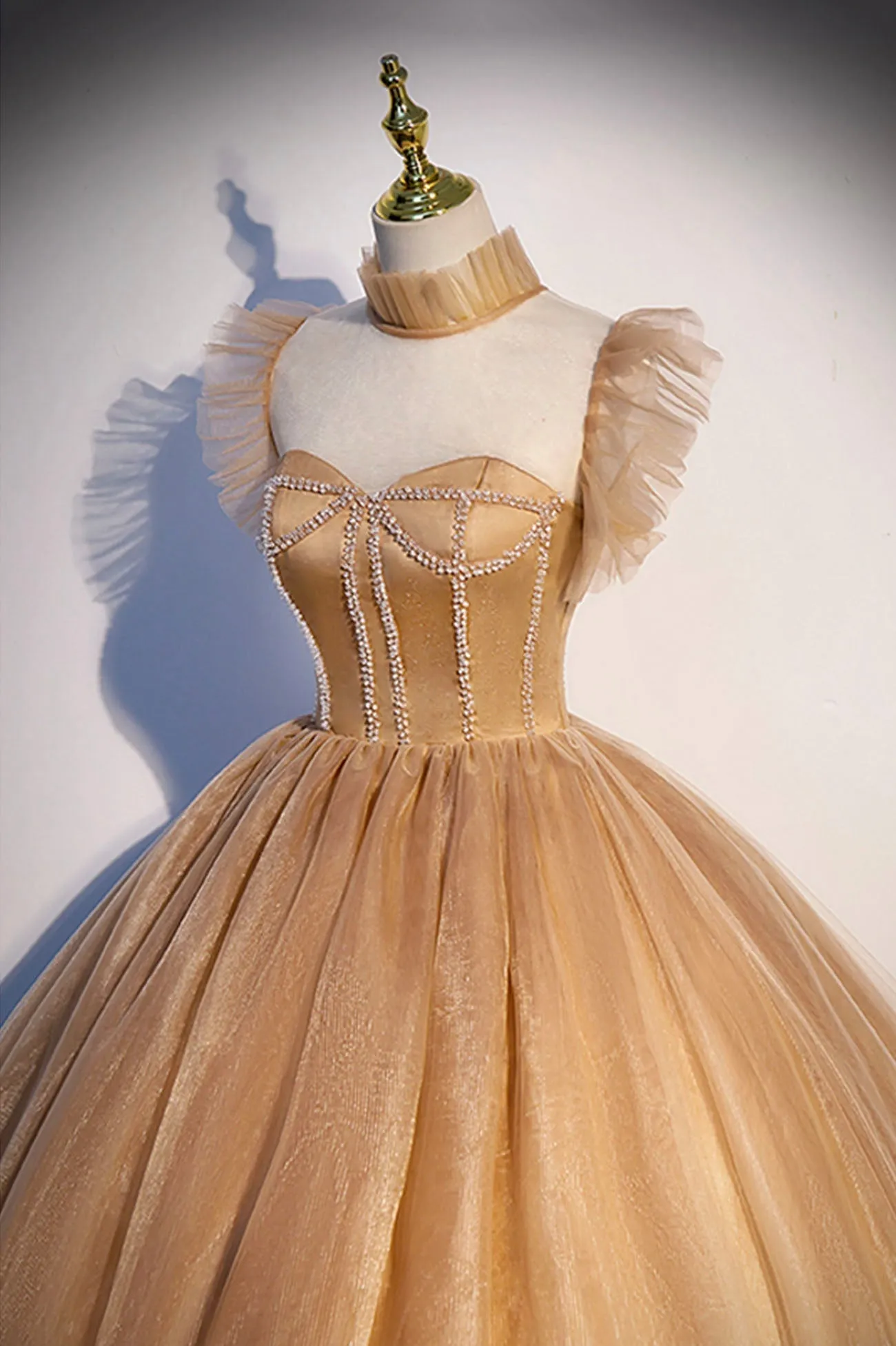 Sweet Tulle Long Prom Dresses Lovely A-Line Princess Dresses
