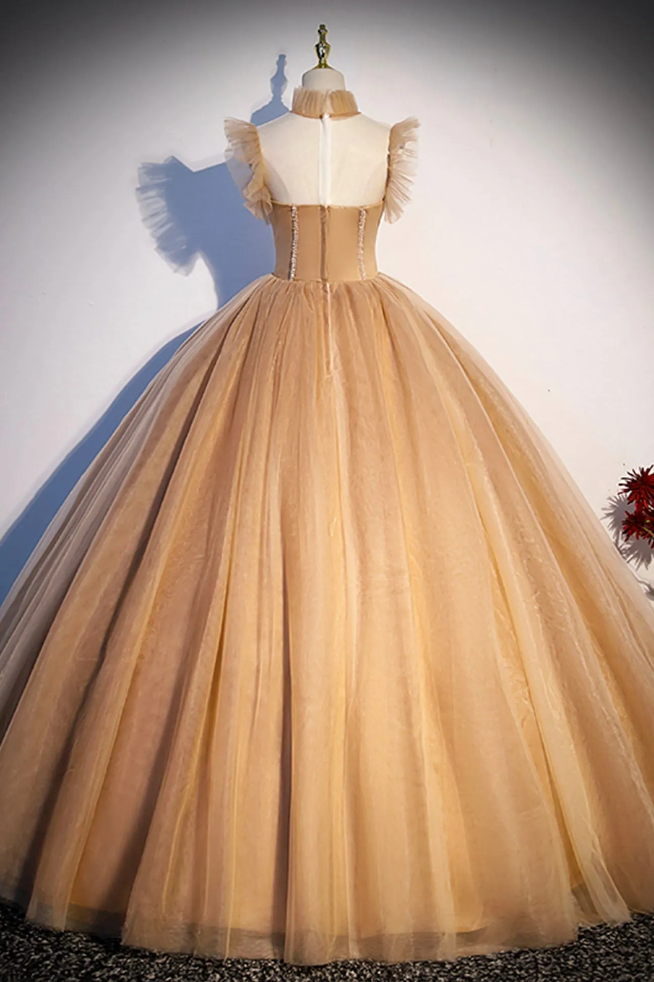 Sweet Tulle Long Prom Dresses Lovely A-Line Princess Dresses