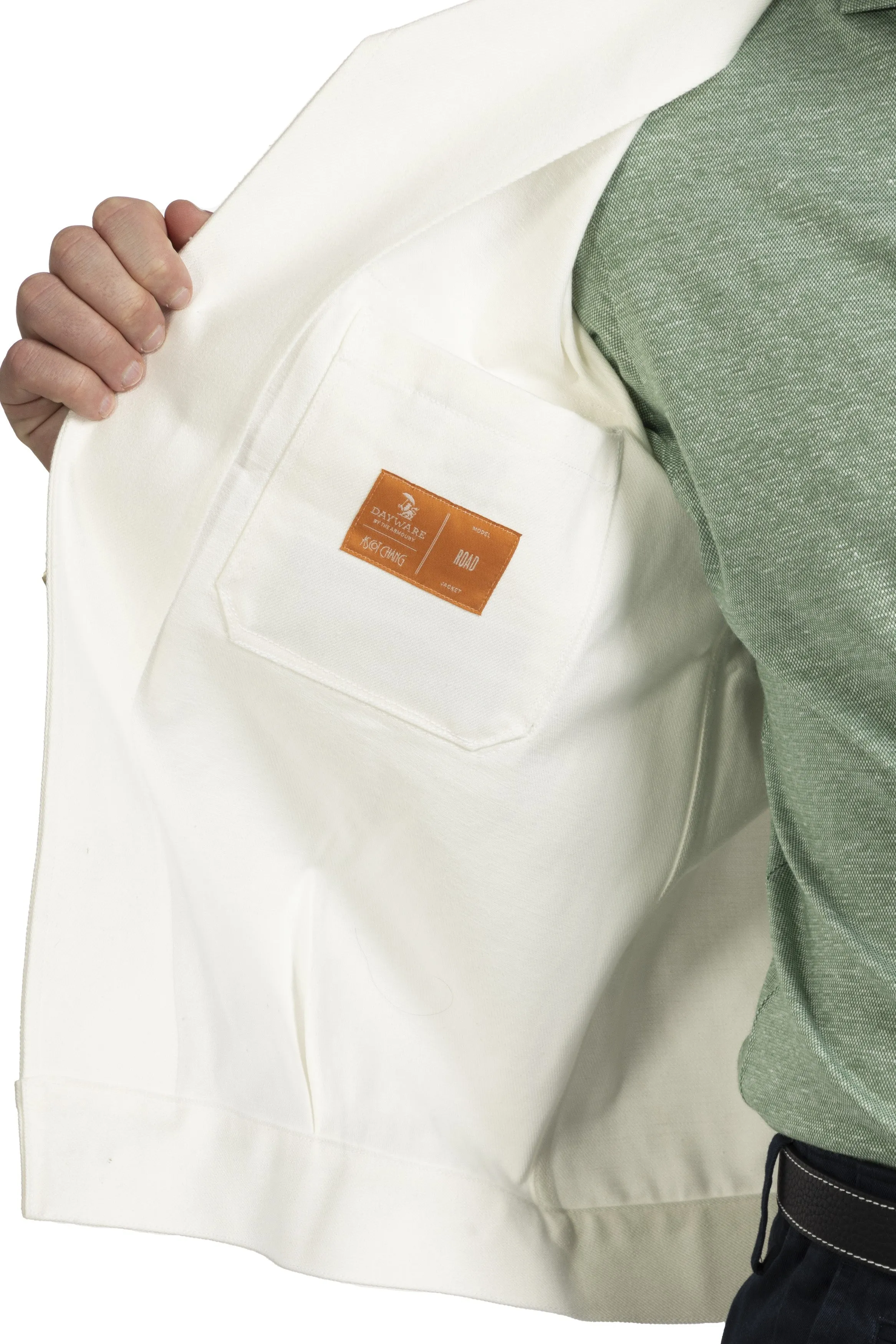 The Armoury 11-A011B White Denim Road Jacket