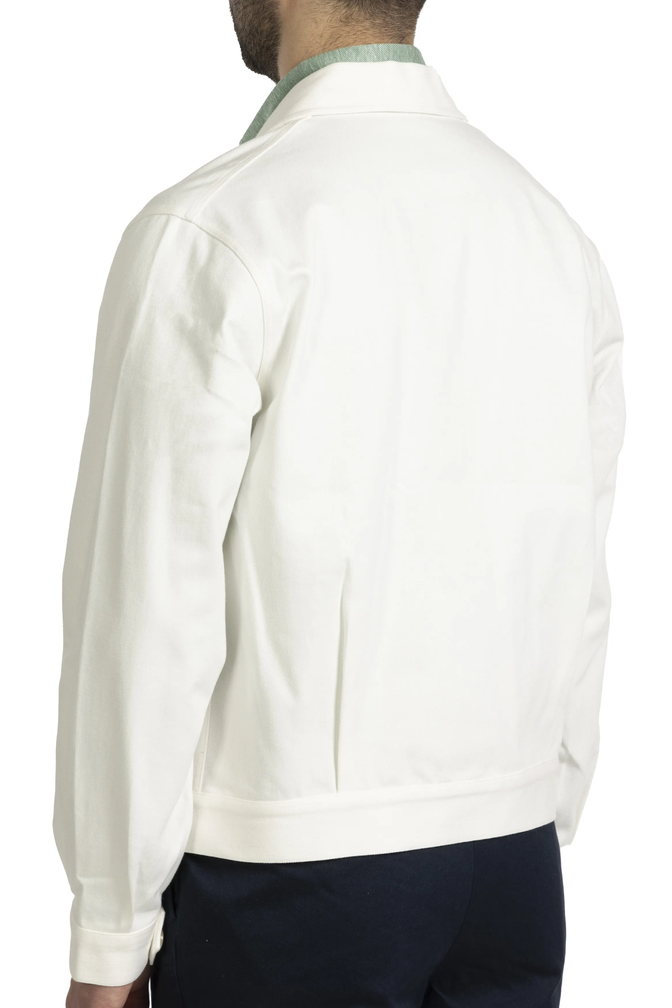 The Armoury 11-A011B White Denim Road Jacket
