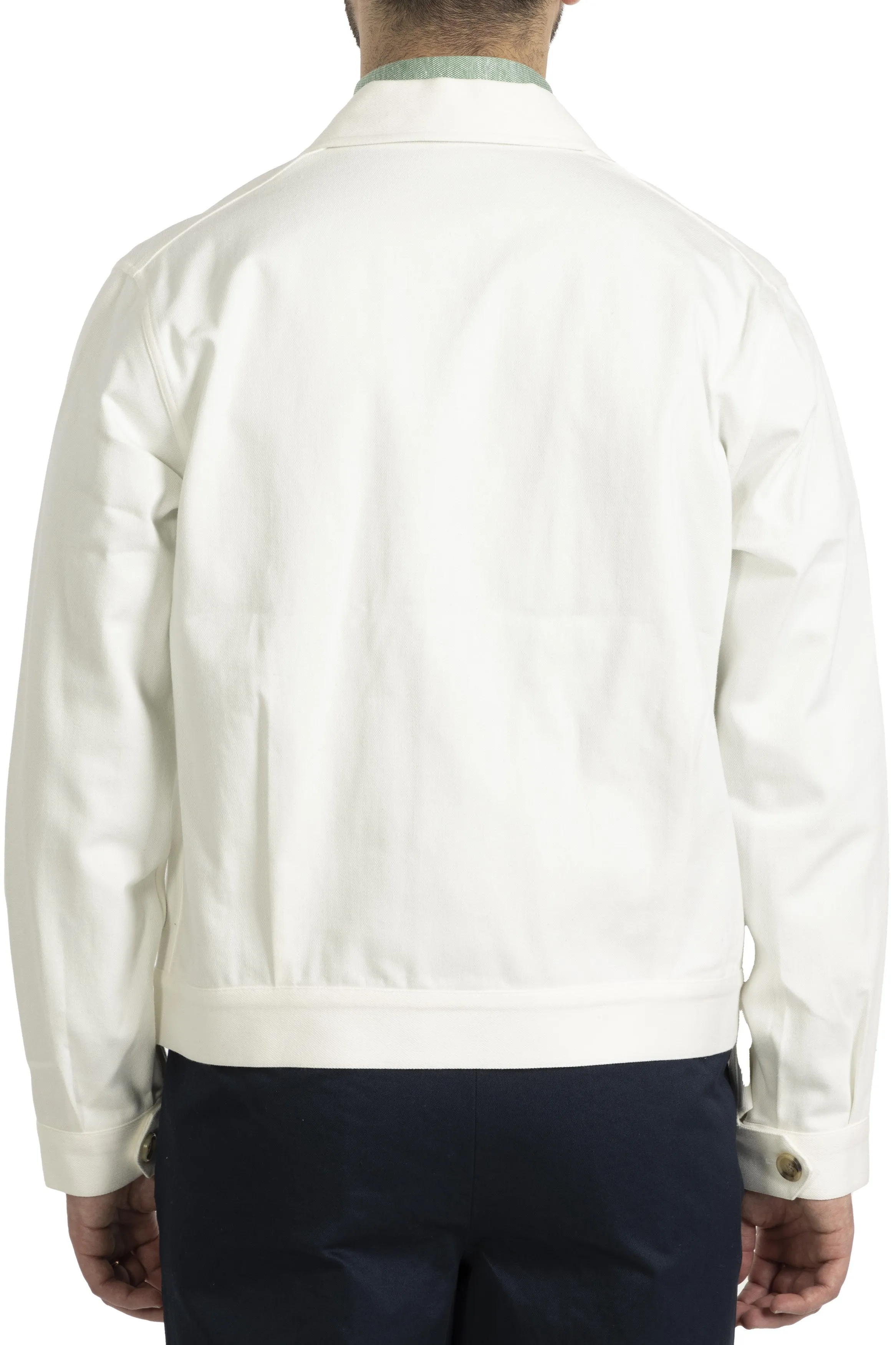 The Armoury 11-A011B White Denim Road Jacket