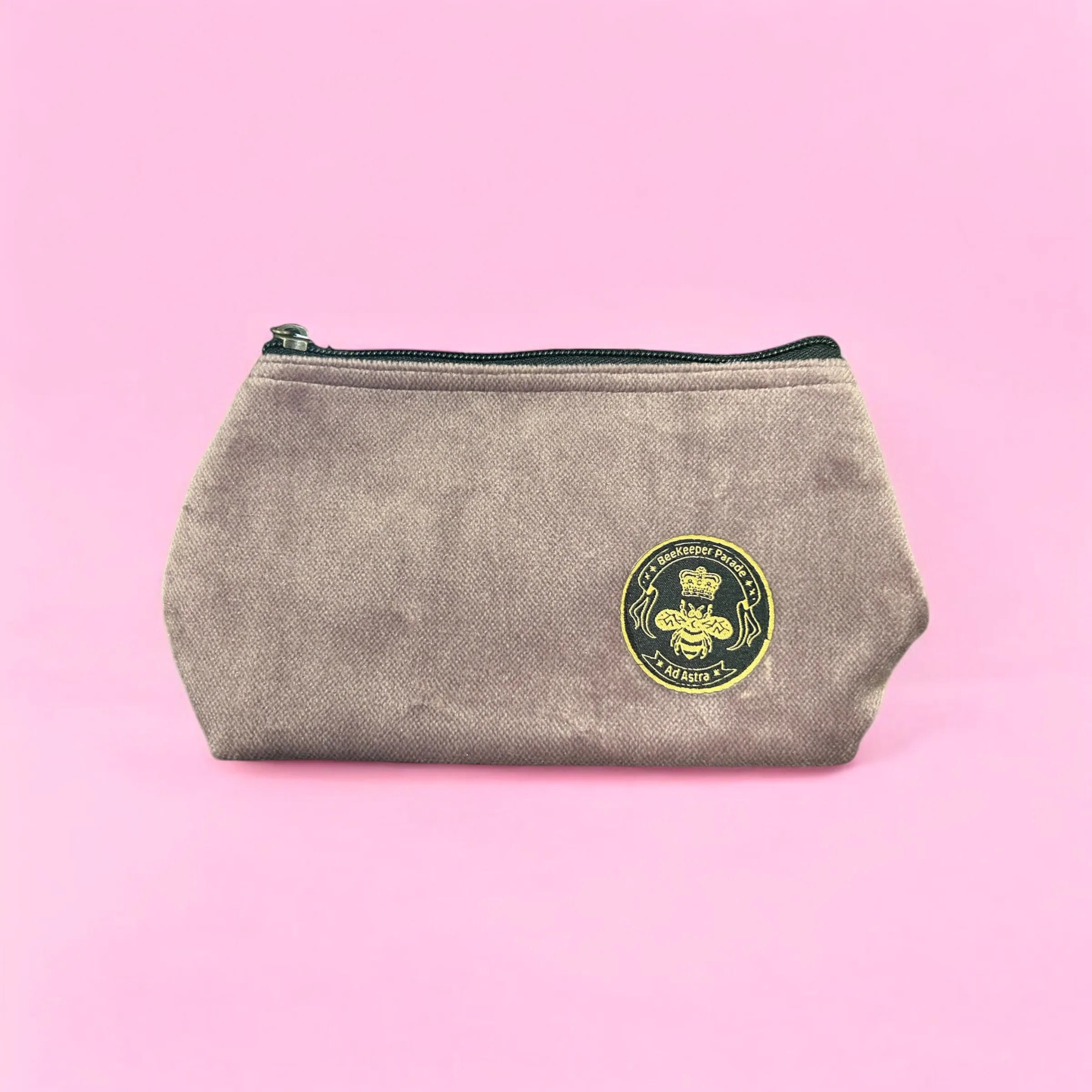 The Liac Velvet Small Toiletry   Makeup Bag